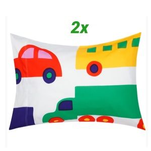 •Marimekko  2x Bo Boo pillowcase cars trucks rare•